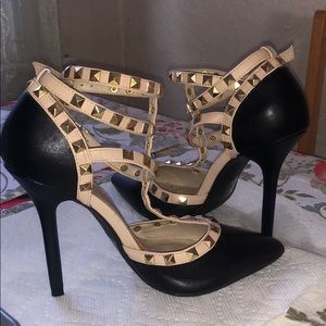 Studded High Heel Shoes